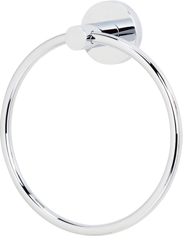 Alno A8340-PB/NL: 6" Contemporary I Towel Ring - Unlacquered Brass