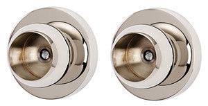 Alno A8346-PN: Contemporary I Shower Rod Mounting Brackets (pair) - Polished Nickel