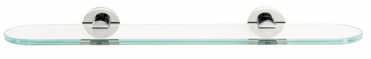 Alno A8350-18-PC: 18" Contemporary I Glass Shelf w/Brackets - Polished Chrome