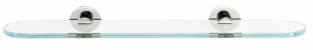 Alno A8350-18-PC: 18" Contemporary I Glass Shelf w/Brackets - Polished Chrome