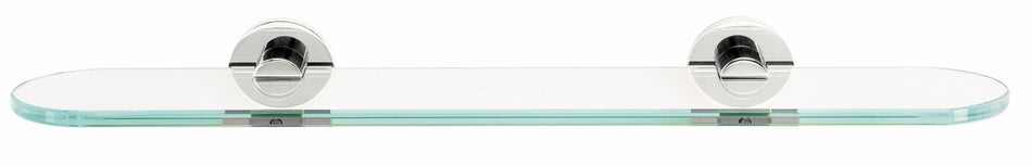 Alno A8350-18-PC: 18" Contemporary I Glass Shelf w/Brackets - Polished Chrome