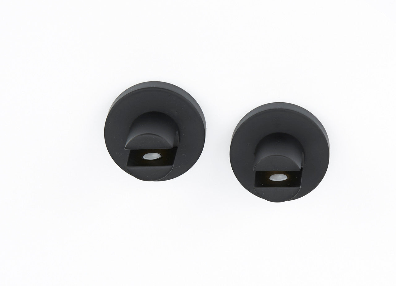 Alno A8350-MB: Contemporary I Shelf Mounting Brackets - (pair) Matte Black