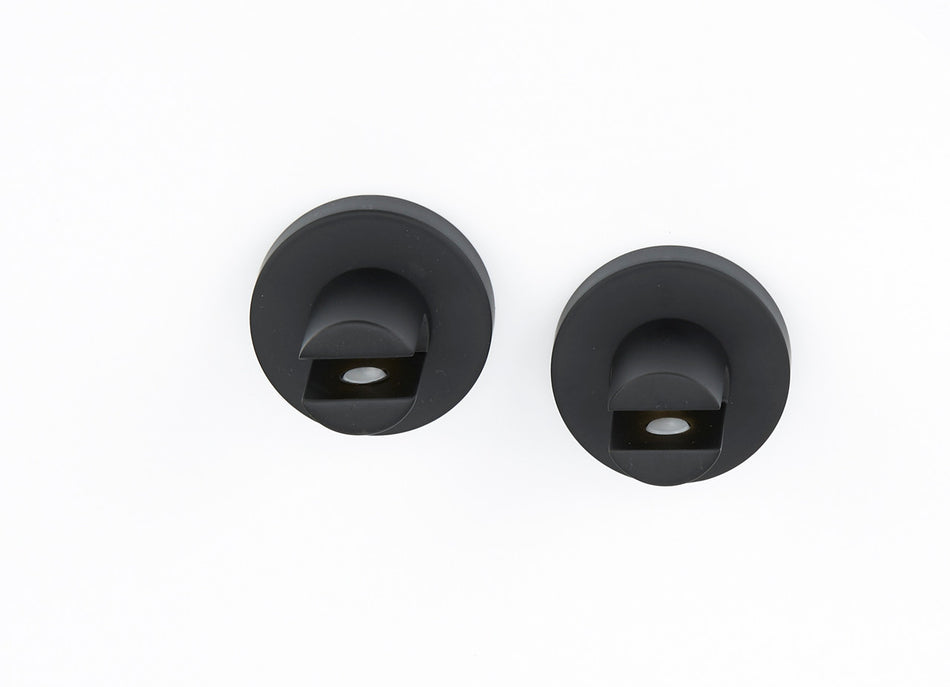 Alno A8350-MB: Contemporary I Shelf Mounting Brackets - (pair) Matte Black