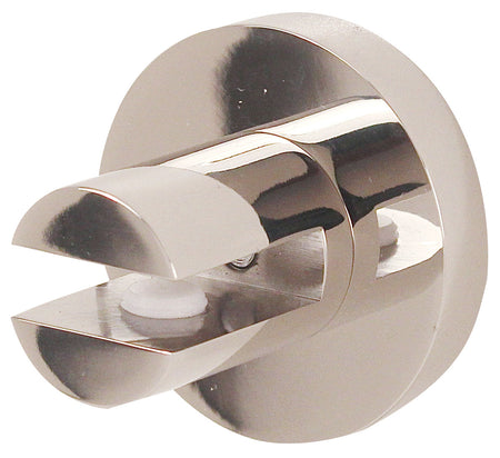 Alno A8350-PB/NL: Contemporary I Glass Shelf Brackets - Unlacquered Brass