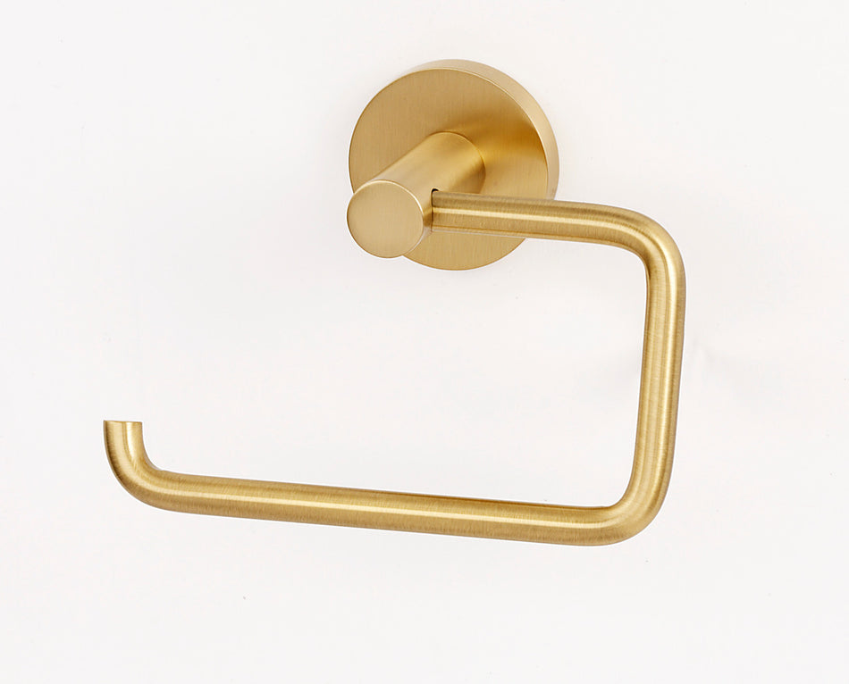Alno A8366-SB: Contemporary I Single Post Tissue Holder - Satin Brass