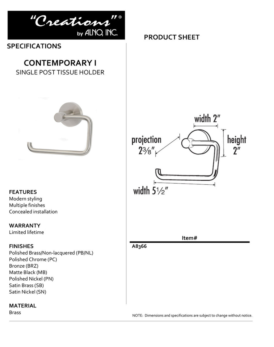 Specificaton Sheet