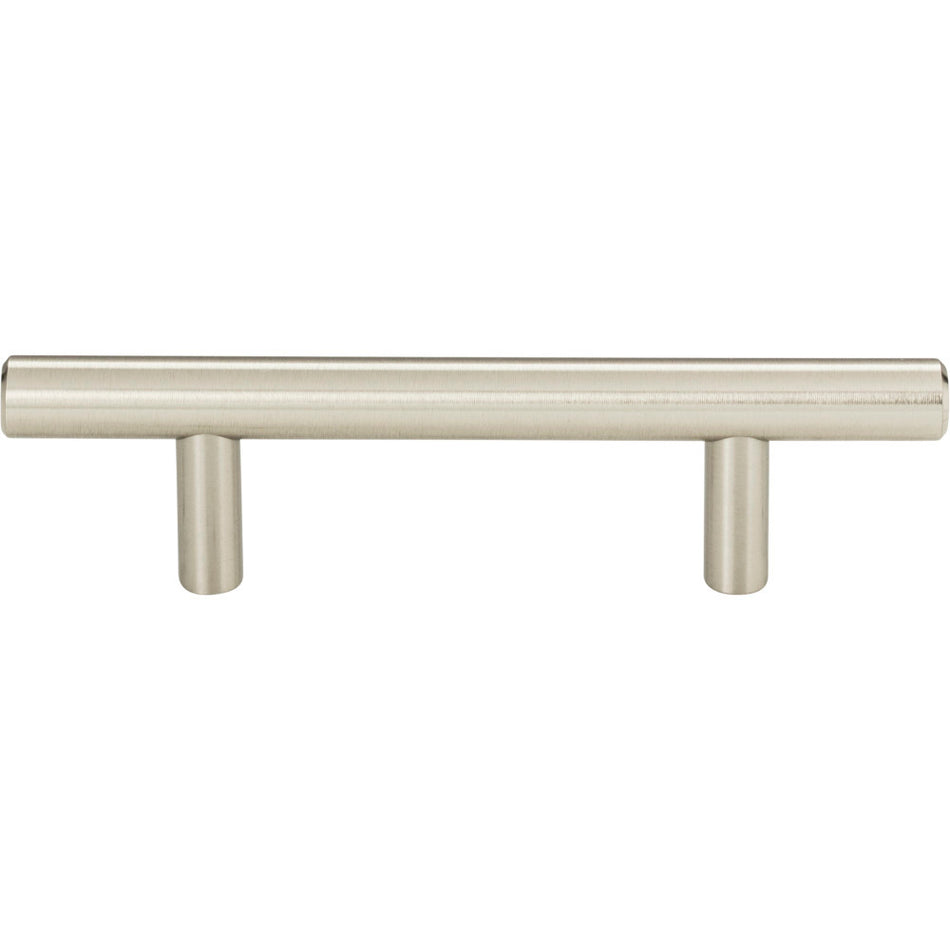 Atlas A837-BS: 3" cc Linea Skinny Cabinet Pull - Brushed Steel