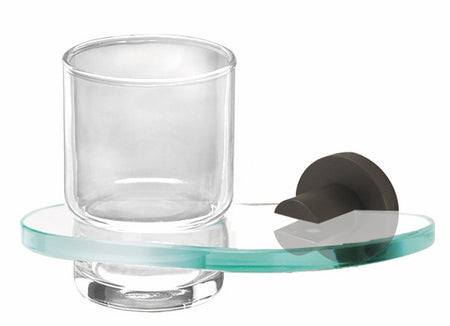 Alno A8370-BRZ: Contemporary I Tumbler Holder w/Tumbler - Bronze