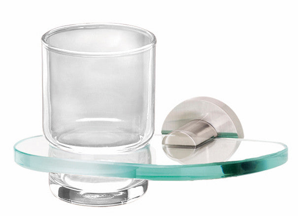 Alno A8370-SN: Contemporary I Tumbler Holder w/Tumbler - Satin Nickel