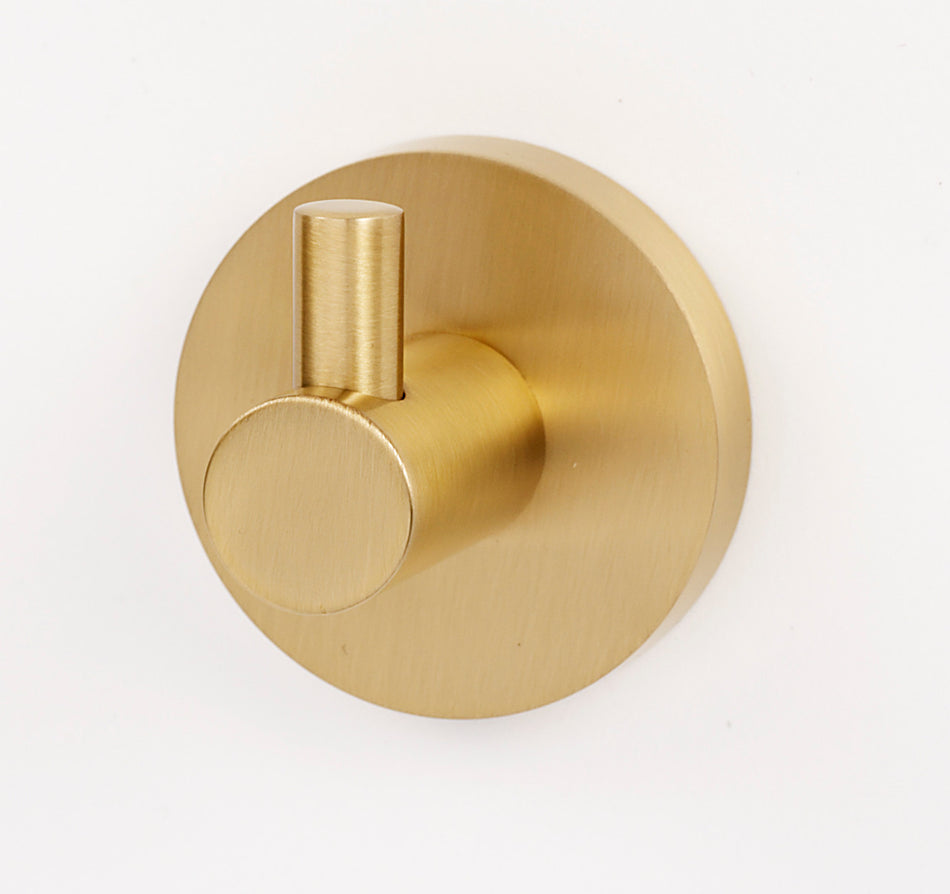Alno A8380-SB: Contemporary I Robe Hook - Satin Brass