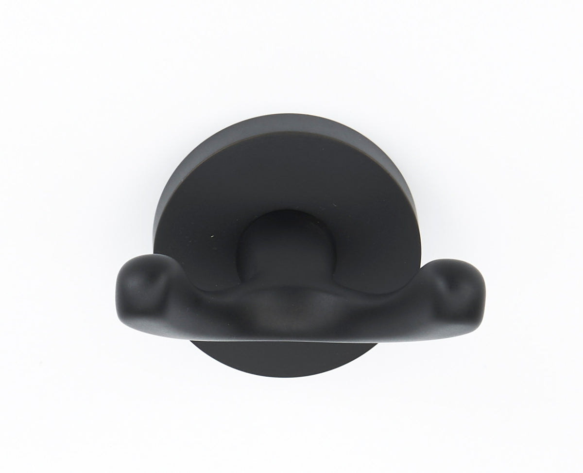Alno A8384-MB: Contemporary I Double Robe Hook - Matte Black