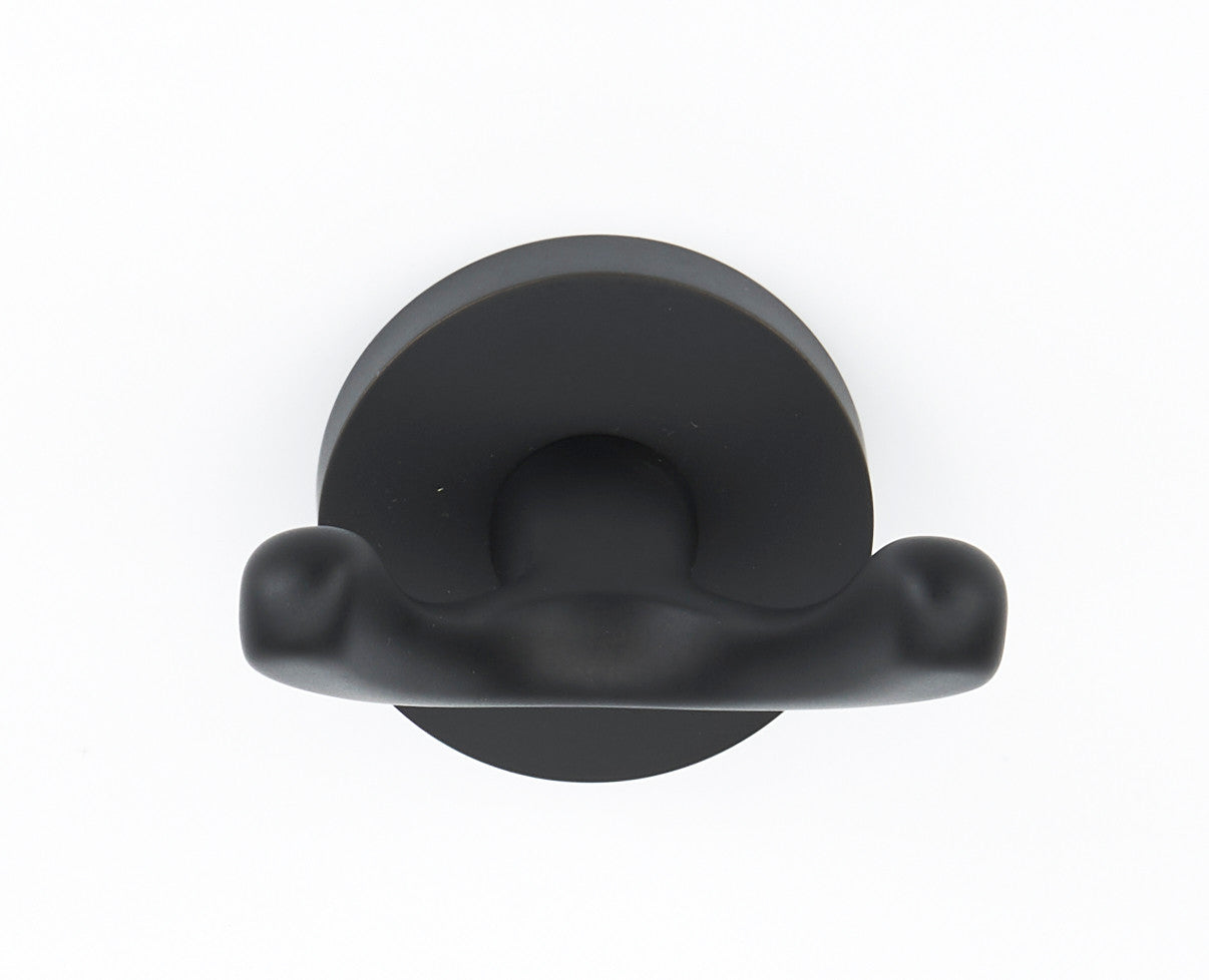 Alno A8384-MB: Contemporary I Double Robe Hook - Matte Black