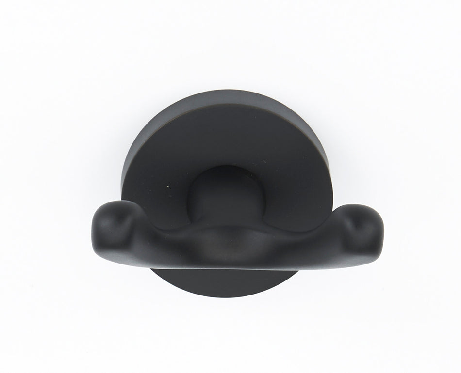 Alno A8384-MB: Contemporary I Double Robe Hook - Matte Black
