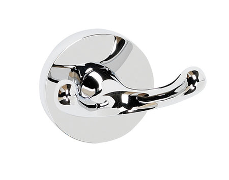 Alno A8384-PB/NL: Contemporary I Double Robe Hook - Unlacquered Brass