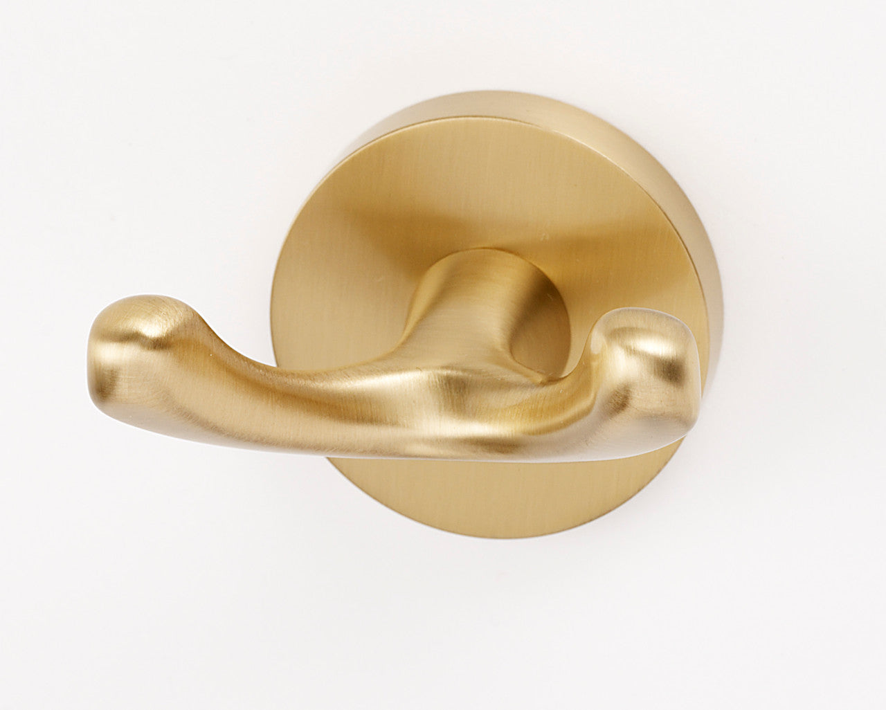 Alno A8384-SB: Contemporary I Double Robe Hook - Satin Brass