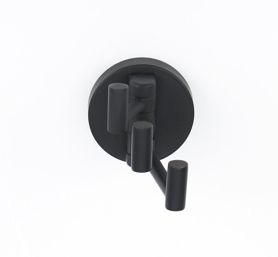 Alno A8385-MB: Contemporary I Swivel Robe Hook - Matte Black