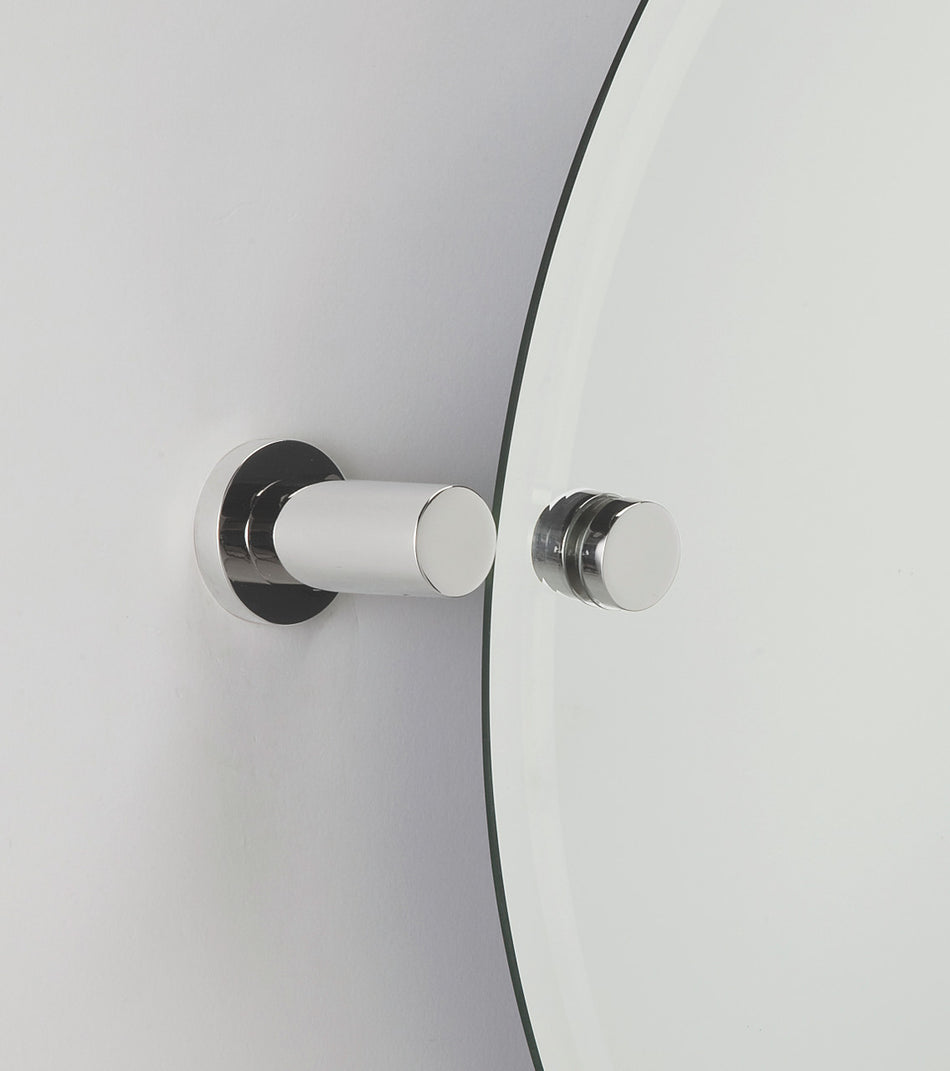 Alno A8391-PB/NL: Contemporary I Mirror Brackets - Unlacquered Brass