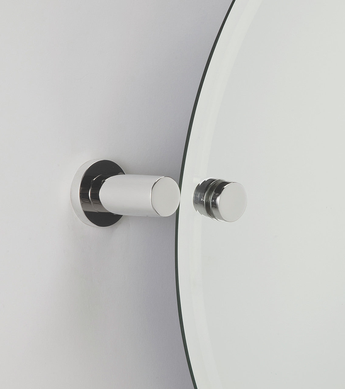 Alno A8391-PB/NL: Contemporary I Mirror Brackets - Unlacquered Brass