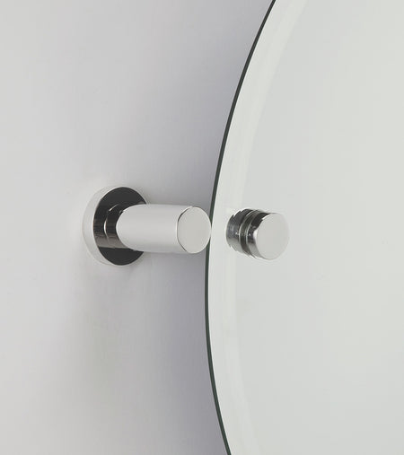 Alno A8391-PB/NL: Contemporary I Mirror Brackets - Unlacquered Brass