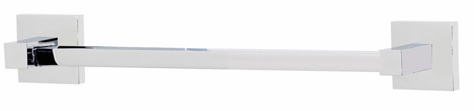 Alno A8420-12-PB/NL: 12" cc Contemporary II Towel Bar - Unlacquered Brass