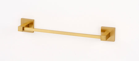 Alno A8420-12-SB: 12" cc Contemporary II Towel Bar - Satin Brass