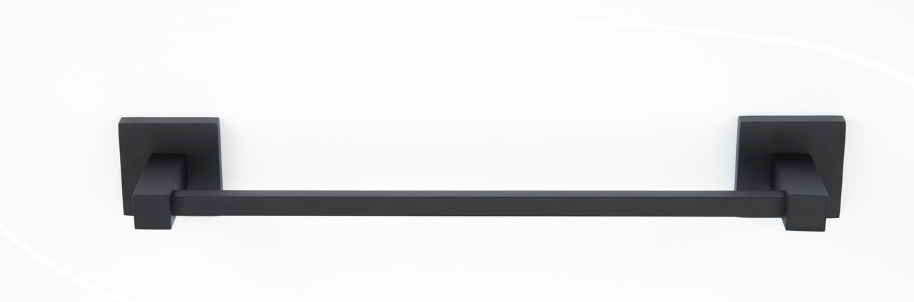 Alno A8420-18-MB: 18" cc Contemporary II Towel Bar - Matte Black