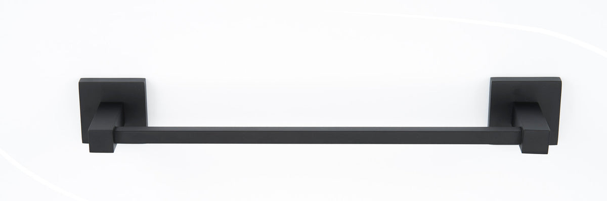 Alno A8420-18-MB: 18" cc Contemporary II Towel Bar - Matte Black