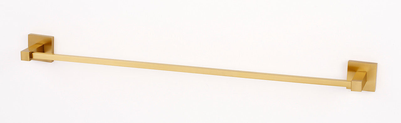 Alno A8420-24-SB: 24" cc Contemporary II Towel Bar - Satin Brass