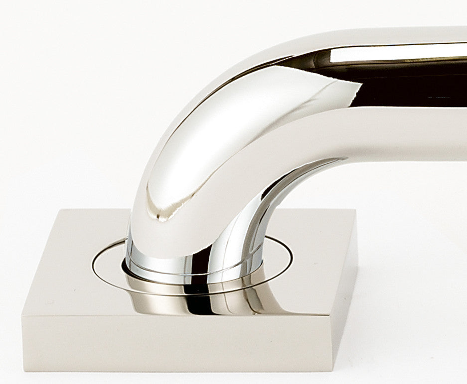 Alno A8424-PN: Contemporary II Grab Bar Mounting Brackets (pair) - Polished Nickel