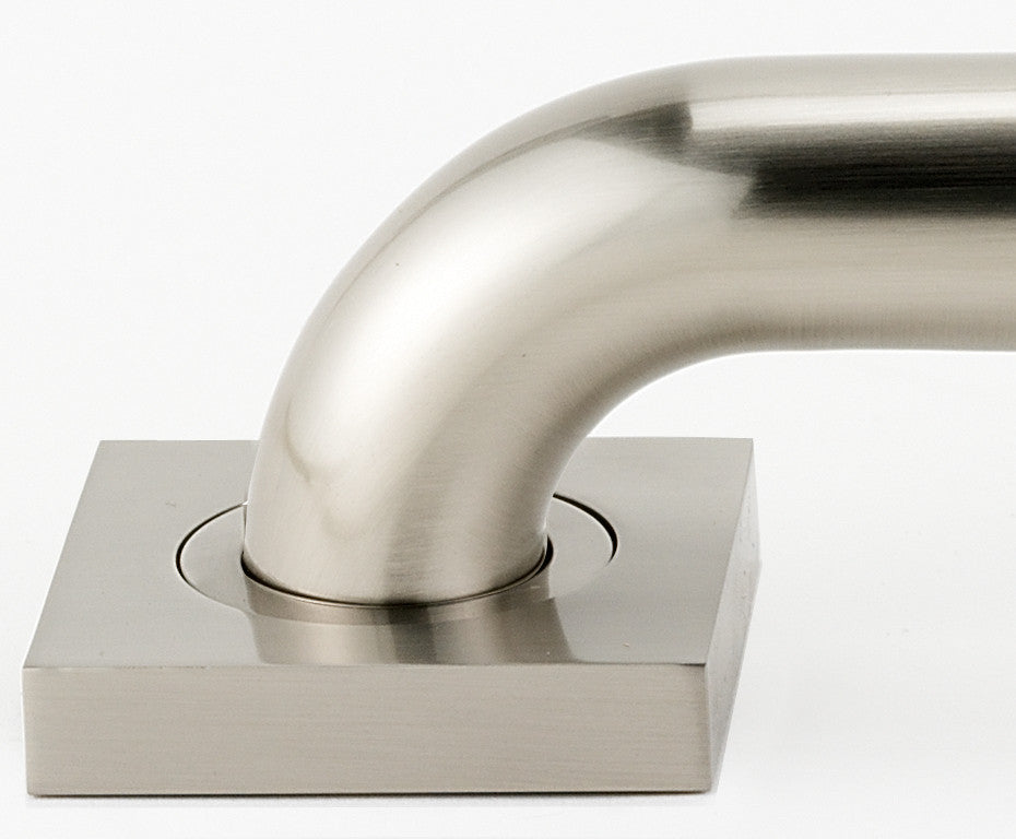 Alno A8424-SN: Contemporary II Grab Bar Mounting Brackets (pair) - Satin Nickel