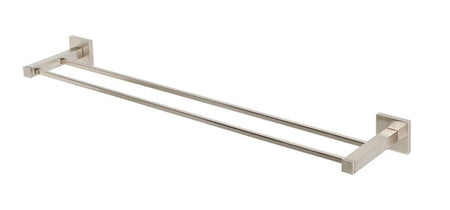 Alno A8425-24-SN: 24" cc Contemporary II Double Towel Bar - Satin Nickel