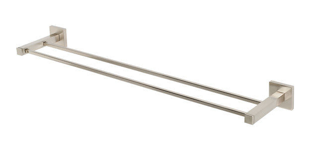 Alno A8425-24-SN: 24" cc Contemporary II Double Towel Bar - Satin Nickel