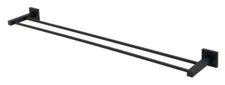 Alno A8425-30-MB: 30" cc Contemporary II Double Towel Bar - Matte Black