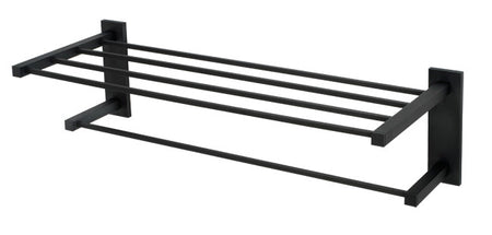 Alno A8426-24-MB: 24" cc Contemporary II Towel Rack - Matte Black