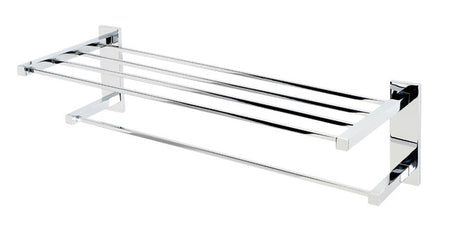 Alno A8426-24-PB/NL: 24" cc Contemporary II Towel Rack - Unlacquered Brass