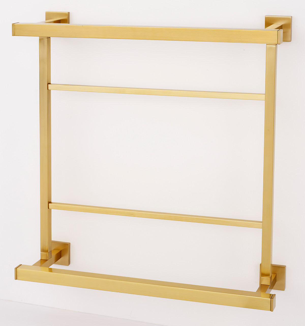 Alno A8428-18-SB: 18" cc Contemporary II Hospitality Rack - Satin Brass