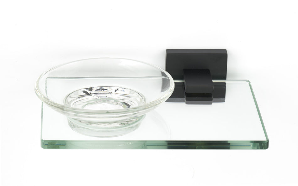 Alno A8430-MB: Contemporary II Soap Holder w/Dish - Matte Black