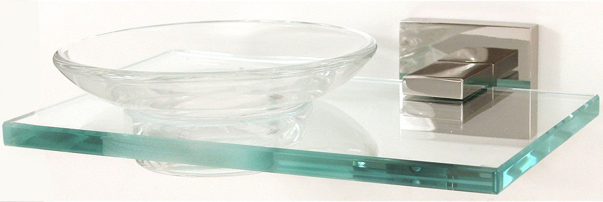 Alno A8430-PN: Contemporary II Soap Holder w/Dish - Polished Nickel