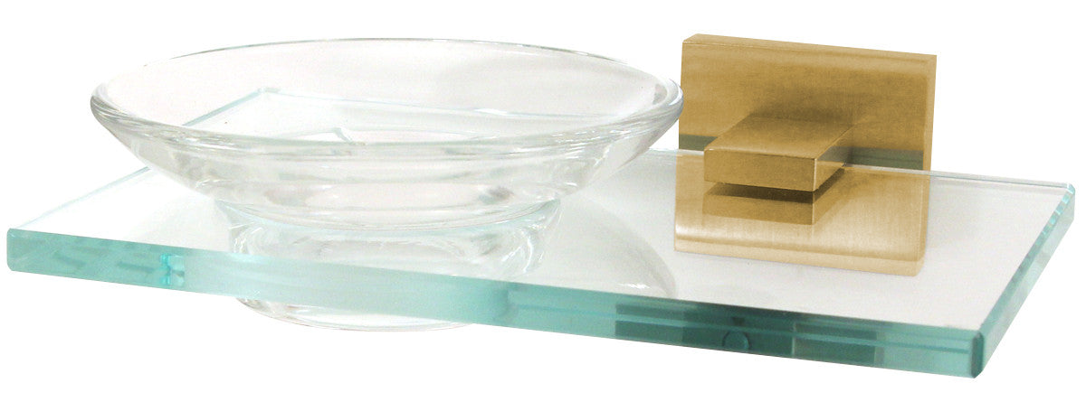Alno A8430-SB: Contemporary II Soap Dish - Satin Brass
