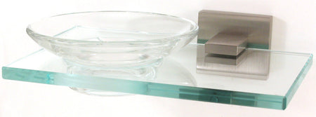 Alno A8430-SN: Contemporary II Soap Holder w/Dish - Satin Nickel