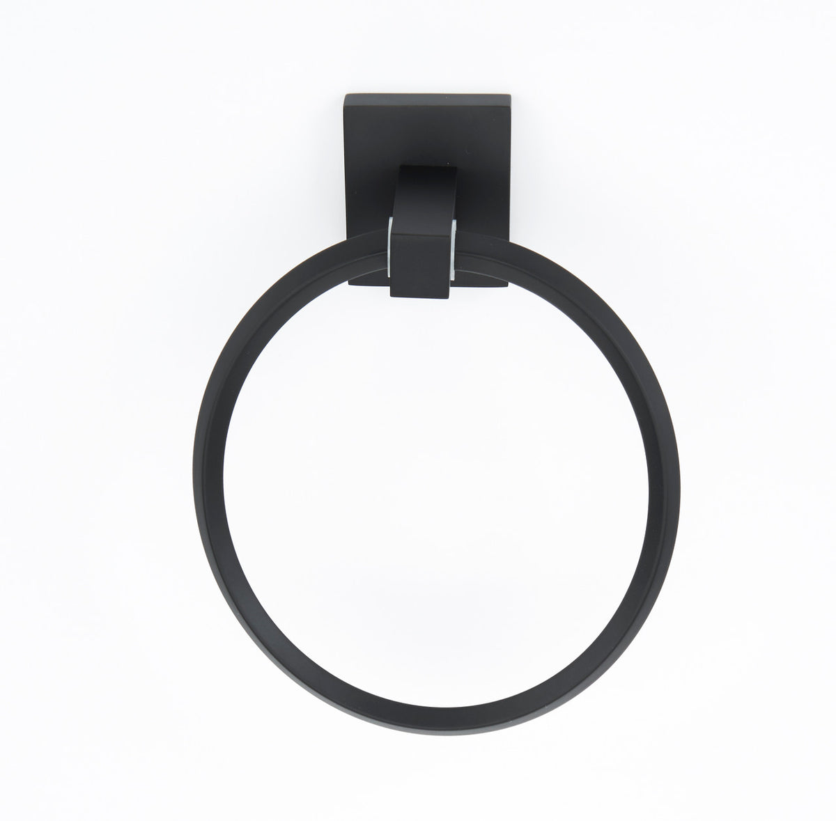 Alno A8440-MB: Contemporary II Towel Ring - Matte Black