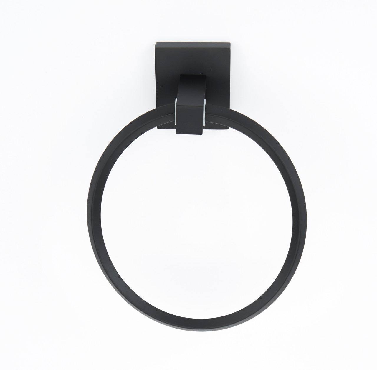 Alno A8440-MB: 6" Contemporary II Towel Ring - Matte Black