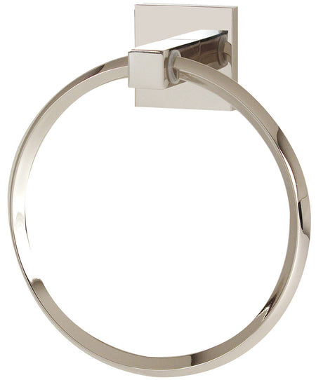 Alno A8440-PN: Contemporary II Towel Ring - Polished Nickel