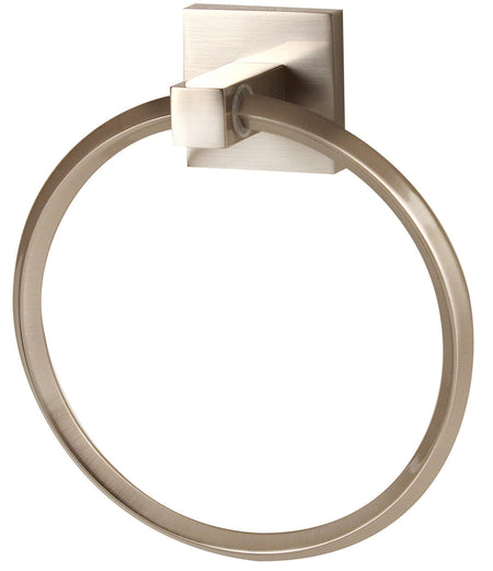 Alno A8440-SN: Contemporary II Towel Ring - Satin Nickel
