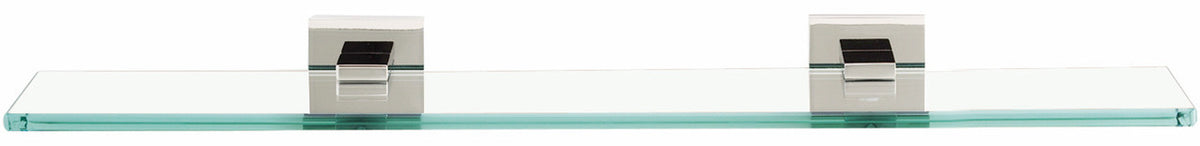 Alno A8450-18-PC: 18" Contemporary II Glass Shelf w/Brackets - Polished Chrome