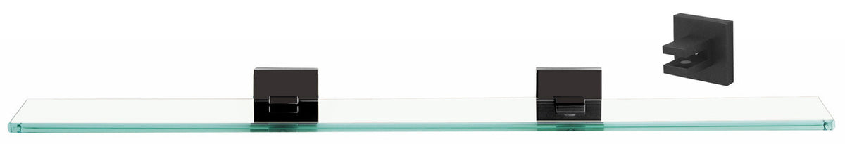 Alno A8450-24-BRZ: 24" Contemporary II Glass Shelf w/Brackets - Bronze