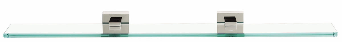 Alno A8450-24-PC: 24" Contemporary II Glass Shelf w/Brackets - Polished Chrome