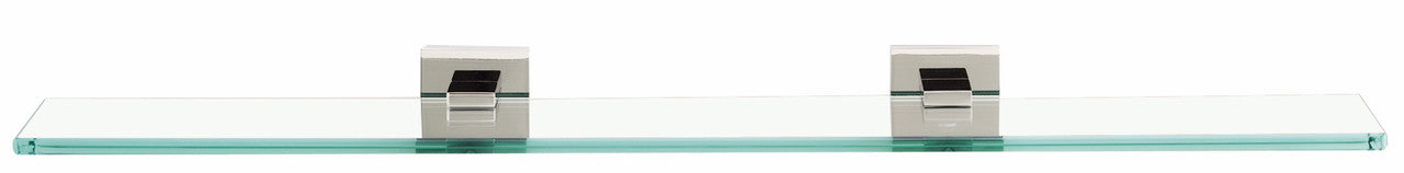 Alno A8450-24-PC: 24" Contemporary II Glass Shelf w/Brackets - Polished Chrome