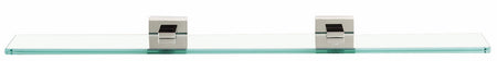 Alno A8450-24-PC: 24" Contemporary II Glass Shelf w/Brackets - Polished Chrome