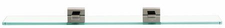Alno A8450-24-PN: 24" Contemporary II Glass Shelf w/Brackets - Polished Nickel